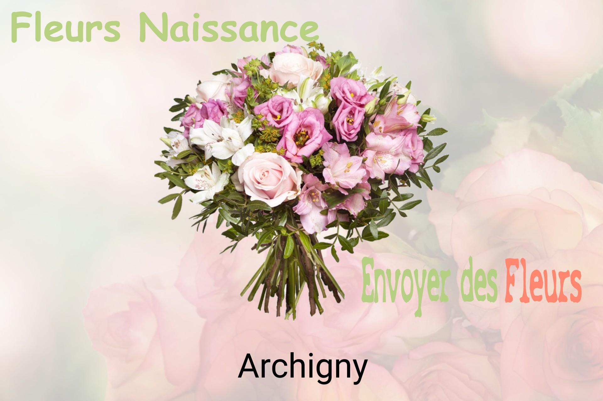 Bouquet de fleurs de naissance livré à Archigny
